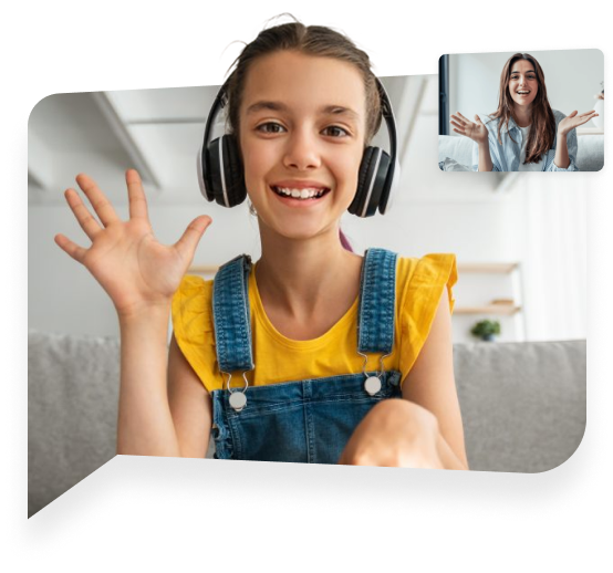 A student studying online